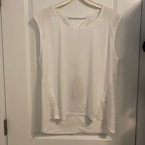 Thin white cover-up shirt